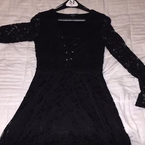 Black lace dress